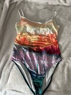 Hurley Multicolor Sunset Palm One-Piece Swimsuit